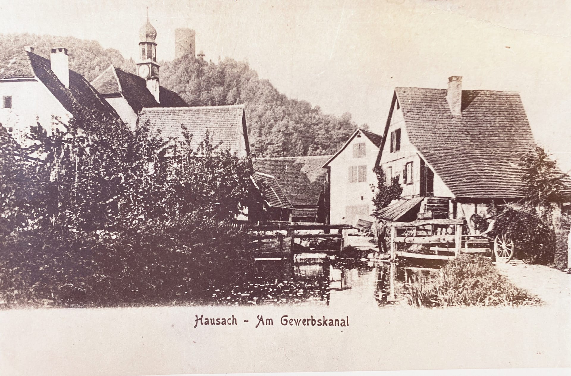 Historische Ansicht von Hausach, Am Gewerbskanal